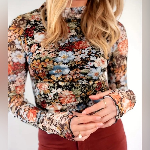 Halo & Harley Tops - Floral Long Sleeve Top